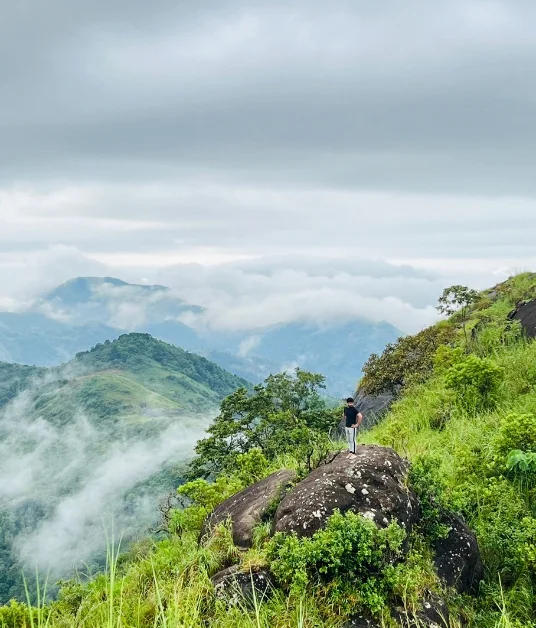 Misty hill viewpoint above Nayadampoyil